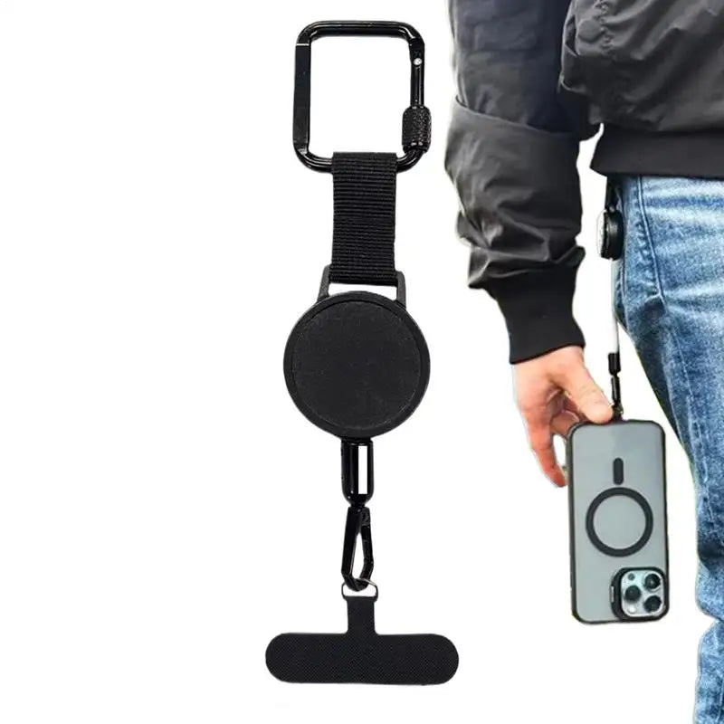 Retractable Phone Security Holder | Anti-Theft Belt Clip Design